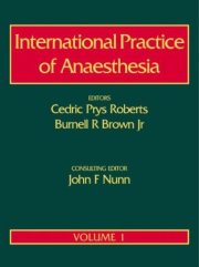 Couverture : International practice of anaesthesia