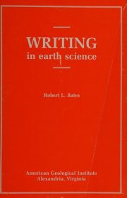 Couverture : Writing in Earth Science