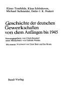 Couverture : Geschichte der deutschen Gewerkschaften von den Anfängen bis 1945