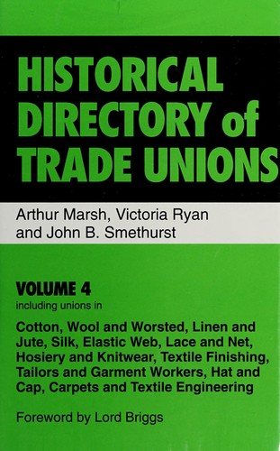 Couverture : Historical Directory of Trade Unions