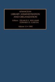 Couverture : ADV LIB ADMIN ORG V13 (Advances in Library Administration and Organization)