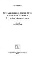 Couverture : Jorge Luis Borges y Alfonso Reyes