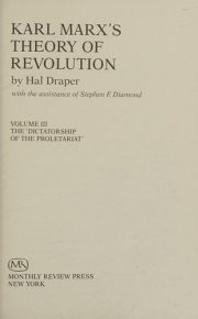 Couverture : Karl Marx's theory of revolution.