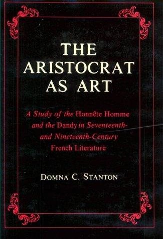 Couverture : The aristocrat as art