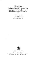 Couverture : Synchrone und diachrone Aspekte der Wortbildung im Deutschen