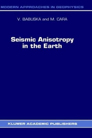 Couverture : Seismic anisotropy in the earth