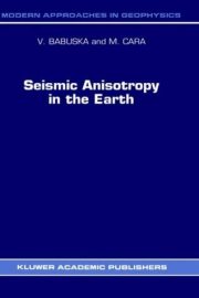 Couverture : Seismic anisotropy in the earth