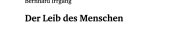 Couverture : Der Leib des Menschen
