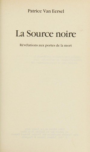 Couverture : La source noire