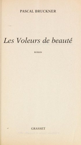 Couverture : Les voleurs de beauté