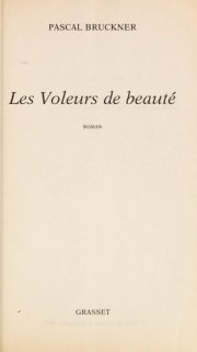Couverture : Les voleurs de beauté