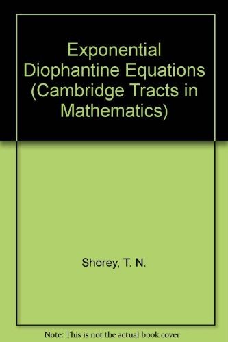 Couverture : Exponential diophantine equations