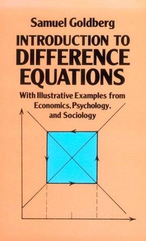 Couverture : Introduction to difference equations