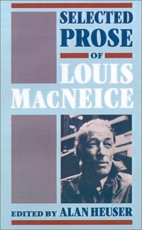 Couverture : Selected prose of Louis MacNeice