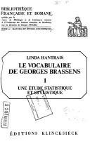 Couverture : Le vocabulaire de Georges Brassens