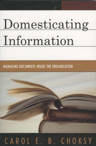 Couverture : Domesticating Information