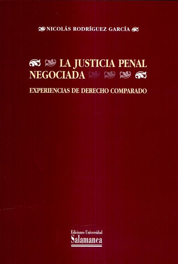 Couverture : La justicia penal negociada
