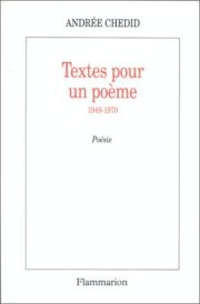 Couverture : Textes pour un poème, 1949-1970