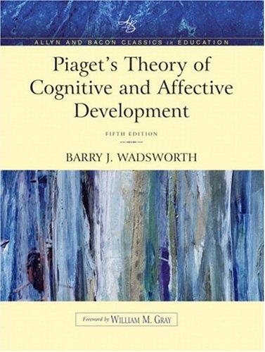 Couverture : Piaget's theory of cognitive and affective development