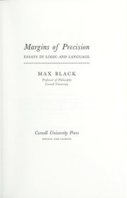 Couverture : Margins of precision