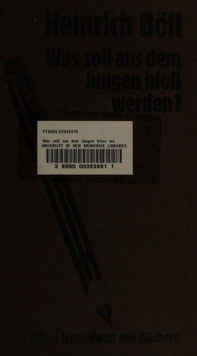 Couverture : Was soll aus dem Jungen bloss werden?, oder, Irgendwas mit Büchern