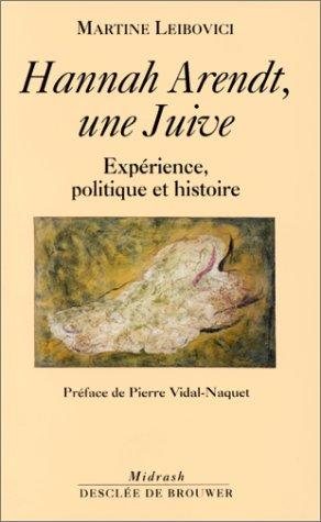 Couverture : Hannah Arendt, une Juive