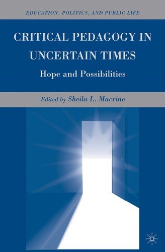 Couverture : Critical pedagogy in uncertain times