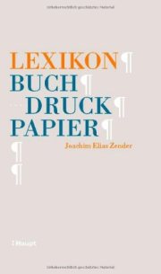 Couverture : Lexikon Buch, Druck, Papier