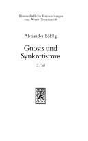 Couverture : Gnosis und Synkretismus