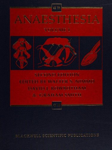 Couverture : Anaesthesia