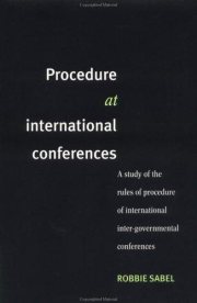 Couverture : Procedure at international conferences