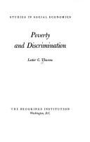 Couverture : Poverty and discrimination