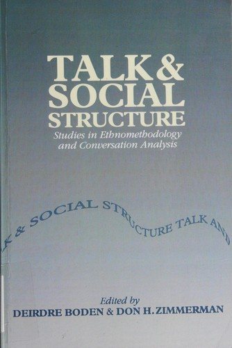 Couverture : Talk and social structure