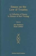 Couverture : Essays on the law of treaties
