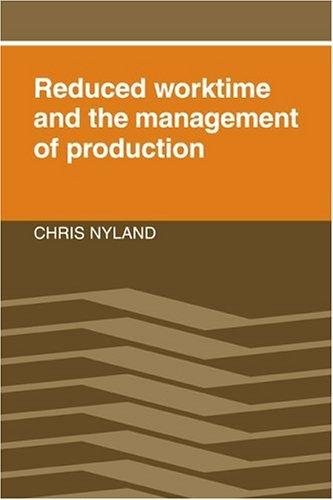 Couverture : Reduced worktime and the management of production