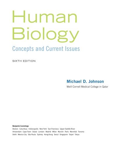 Couverture : Human biology