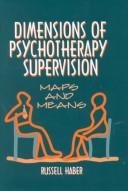 Couverture : Dimensions of psychotherapy supervision