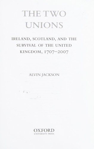Couverture : The Two Unions