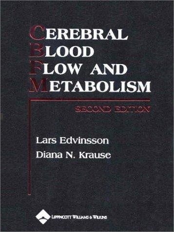 Couverture : Cerebral blood flow and metabolism