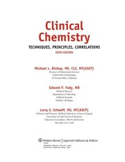 Couverture : Clinical chemistry