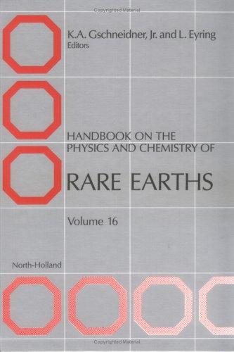 Couverture : Handbook on the Physics and Chemistry of Rare Earths 