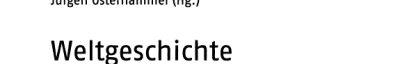 Couverture : Weltgeschichte