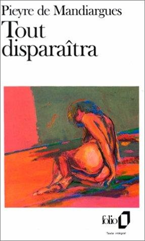Couverture : Tout disparaîtra