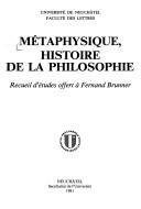 Couverture : Métaphysique, histoire de la philosophie