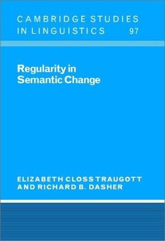 Couverture : Regularity in semantic change