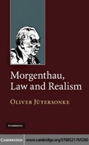 Couverture : Morgenthau, law, and realism