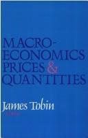 Couverture : Macroeconomics, prices, and quantities