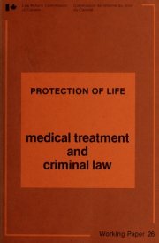 Couverture : Medical treatment and criminal law