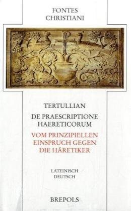 Couverture : De praescriptione haereticorum =