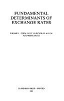 Couverture : Fundamental Determinants of Exchange Rates